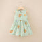 JF Green & White Frock FD6083A